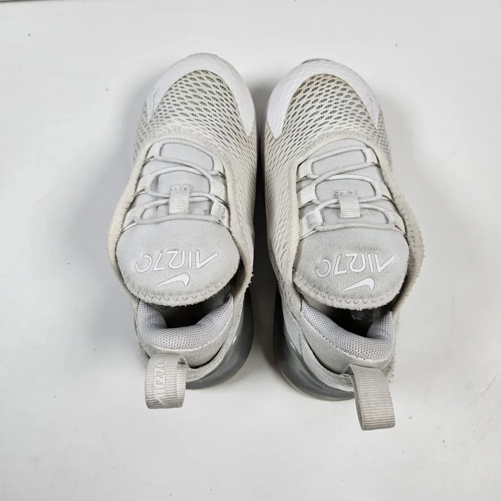 Nike Air Max 270 RT Kids 10C White‎  Platinum DD1646-103 Running Sneakers Shoes